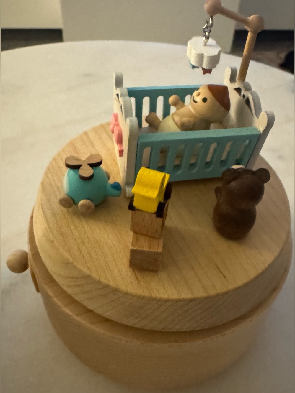 NWOT Papyrus Infanette Wooden Nursery Music Box Schubert’s Lullaby